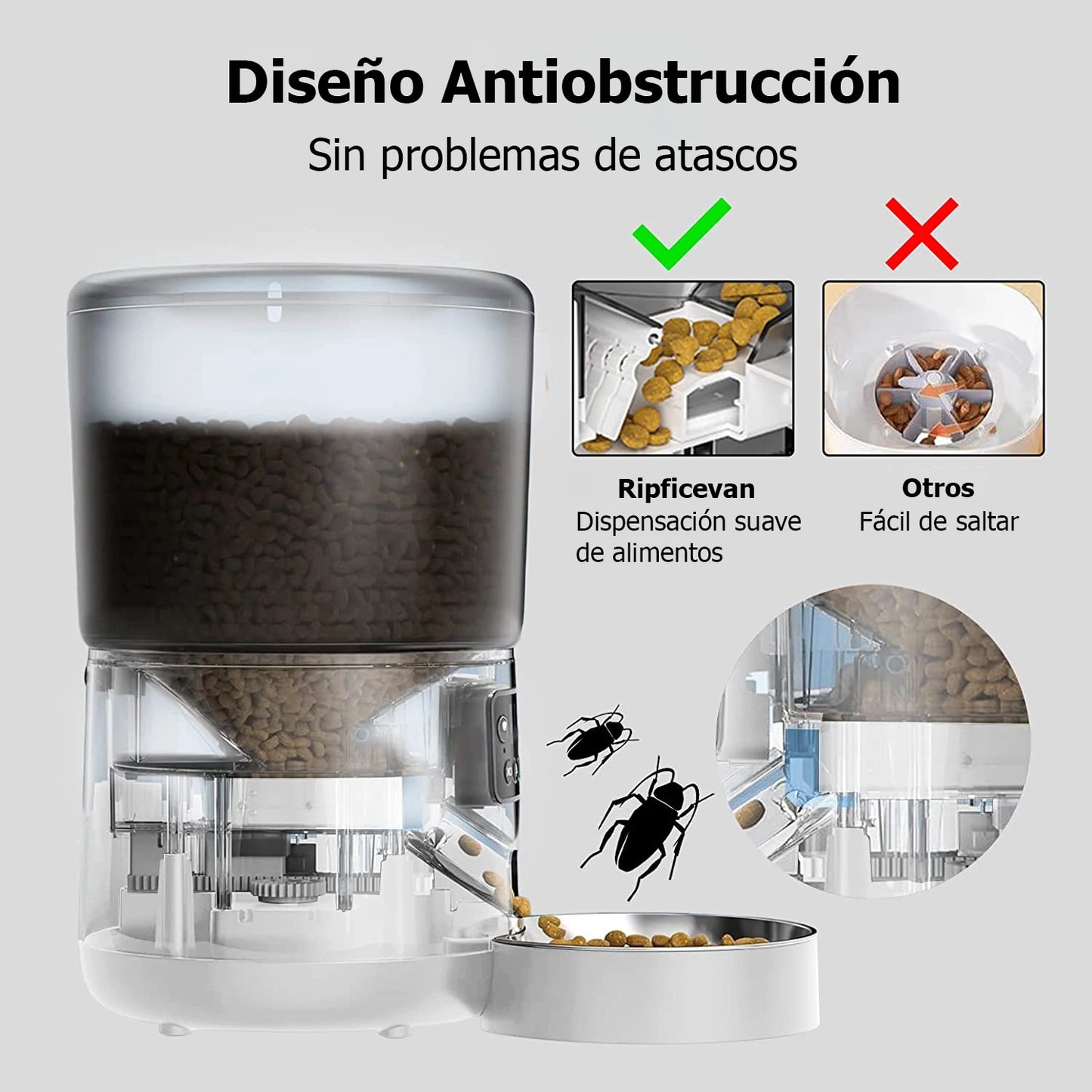 Comedero Automático Programable 4L con Pantalla LCD — Perros y Gatos