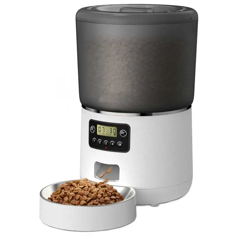 Comedero Automático Programable 4L con Pantalla LCD — Perros y Gatos